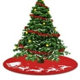 thumbnail image 4 of Mecorevxz Christmas Tree Skirt Knitted Tree Skirt with Reindeer Partten for Christmas Tree Skirt Knitted Christmas Decorations 100cm, 4 of 9