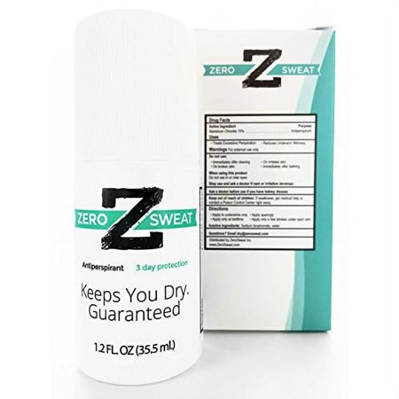 ZeroSweat Antiperspirant Deodorant | Clinical Strength Hyperhidrosis Treatment - Reduces Armpit Sweat 1.2 Fl.Oz (1 Pack)