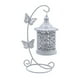 thumbnail image 2 of CaiYueKe Christmas Iron Candle Holder Butterfly Hollow Out Metal Tealight Stand Romantic Table Centerpiece for Dining Room Home Decor Holiday Party Candlelight Dinner Prop Festive Ornament White, 2 of 9