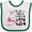 White and Green, variant on Inktastic My Uncle Loves Me Lots and Lots Cute Elephant Boys or Girls Baby Bib