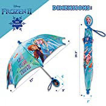 Disney Kids Umbrella, Frozen Toddler and Little Girl Rain Wear for Ages 3-7 - image 4 of 6