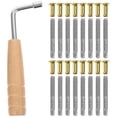 thumbnail image 1 of 1 Set Lyre Harp String Tuning Pin L-shaped Tuning Wrench for Lyre Harp Stringed Instrument, 1 of 9