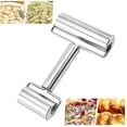 thumbnail image 2 of Rust Proof Rolling Pin The Dough Roller Tool Double Rolling Pin Nonstick Rolling1pcs-silver, 2 of 5