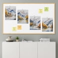 thumbnail image 2 of PixonSign Frameless Wall Art Pastel Mountain with Golden Forest Prints, Set of 4 Nature Wilderness Wall Décor, Modern Adhesive Canvas Posters for Living Room, Bedroom, Office - 11"x14", 2 of 5