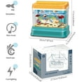 thumbnail image 7 of Fish Tank Play Set,Aquarium toys for kids,Magnetic Realistic Interactive Feeding Toy Fish Tank,Artificial Mini Aquarium,Toy with USB Light & Music,Gift For Children, 7 of 7