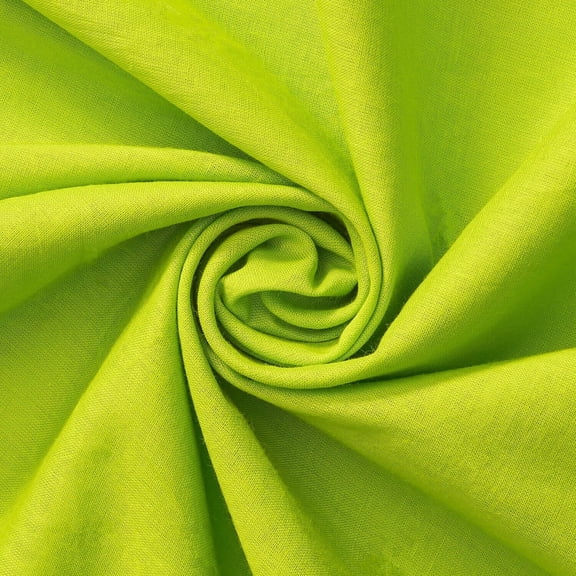 FWD Cotton Voile Lightweight Hypoallergenic Natural Sheer 58" Machine Washable Fabric By The Yard For Sewing, Crafts, Quilting, & Decor (Apple Green, 5 Yards)