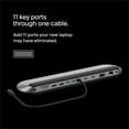 thumbnail image 3 of Belkin Connect 11-in-1 Universal USB-C Pro Dock w/ 3-Monitor Support, Silicon Motion Technology - Works with Mac, Windows, and Chromebook - 100W PD w/ 10Gbps Transfer Speeds & 2.5Gbps Ethernet - Grey, 3 of 11