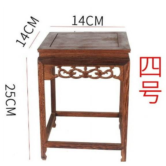 BERTDOMD Wooden Bench Stool Foot Step Stool Short Wood Riser Stools Counter Potted Planter Holder Risers for Living Room Bedroom Home Decors