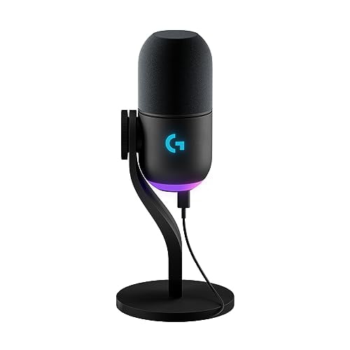 Open Box Logitech G Yeti GX Dynamic RGB Gaming Microphone with LIGHTSYNC, USB Mic