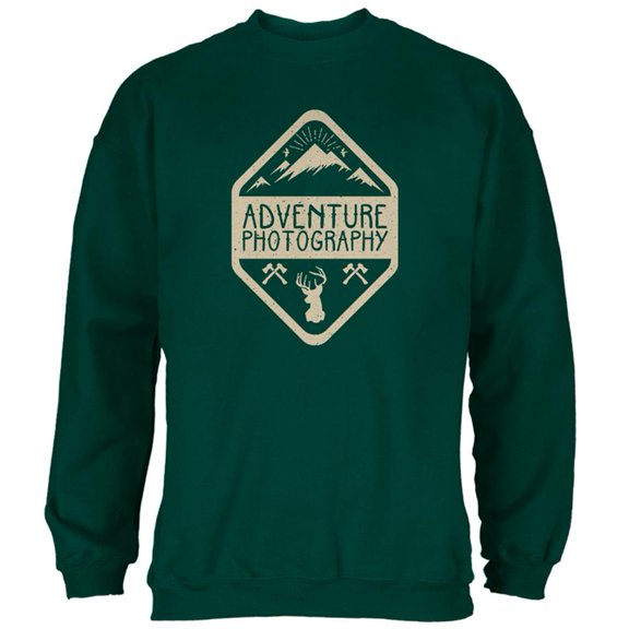 Adventure Photography Mens Sweatshirt Forest Green 2XL