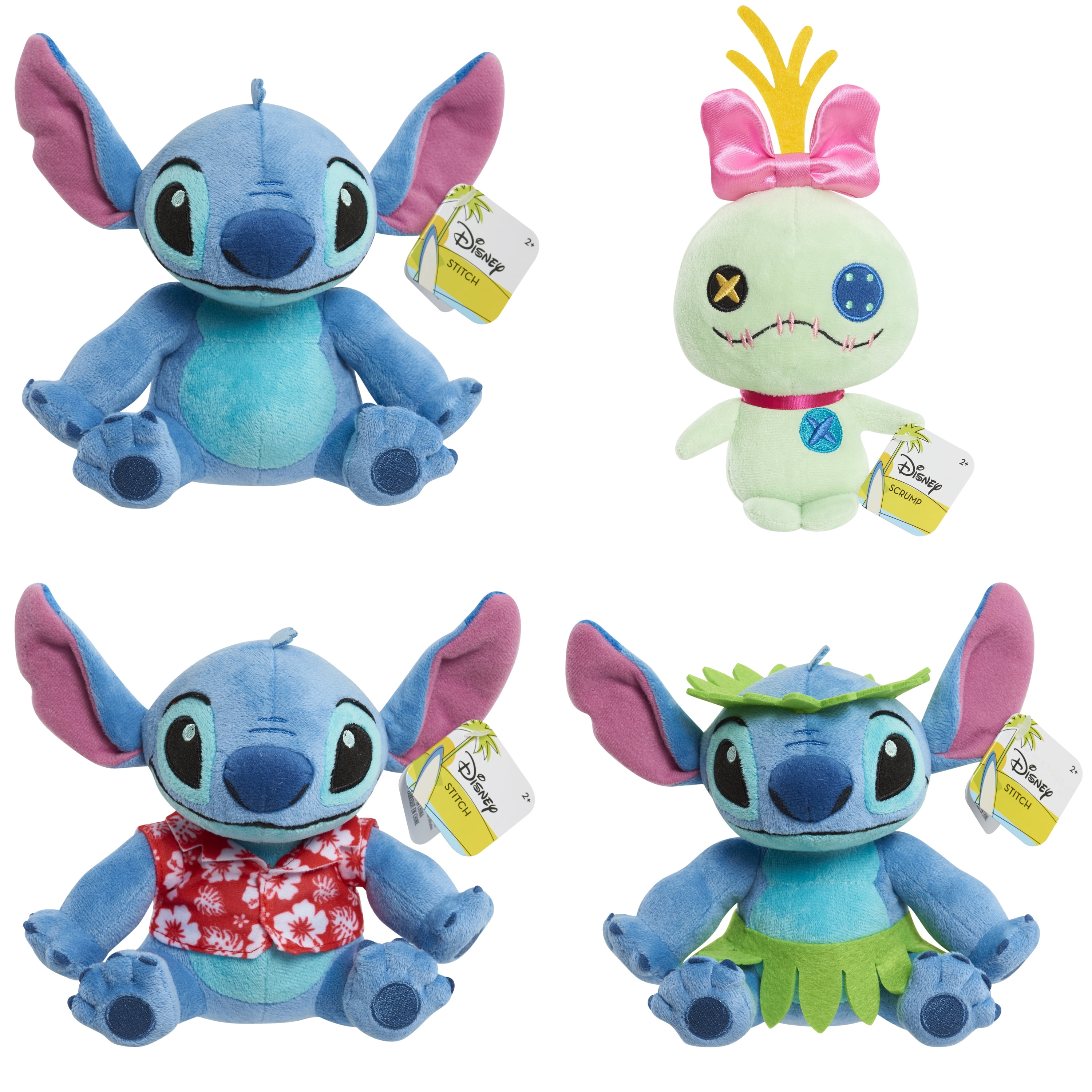 ぬいぐるみ Disney Stitch & Scrump Plush Set Disney Lilo & Stitch Bean Plush Scrump, Kids Toys for Ages 2 Up by