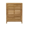 thumbnail image 6 of Linon Bracken Sturdy Solid Bamboo 2 Door 3 Shelf Floor Cabinet in Natural Brown, 6 of 14