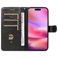 thumbnail image 5 of Allytechgroup Wallet Case for iPhone 16, Built-in Credit Card Slot & Lanyard RFID Blocking PU Leather Flip Case Shockproof Full Body Protective Cover for iPhone 16, Black, 5 of 9