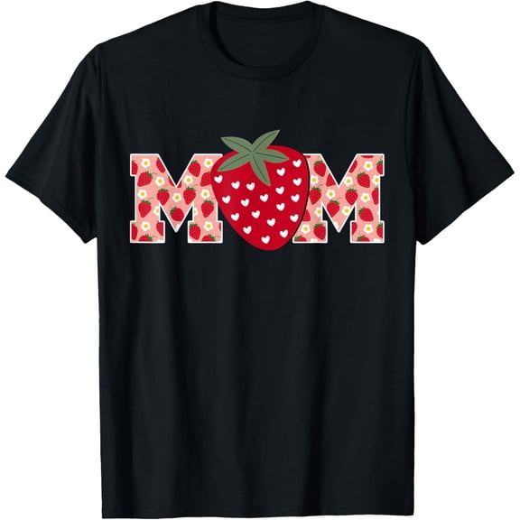 Funny Strawberry Mom Fruit 1st Birthday Family Matching T-Shirt