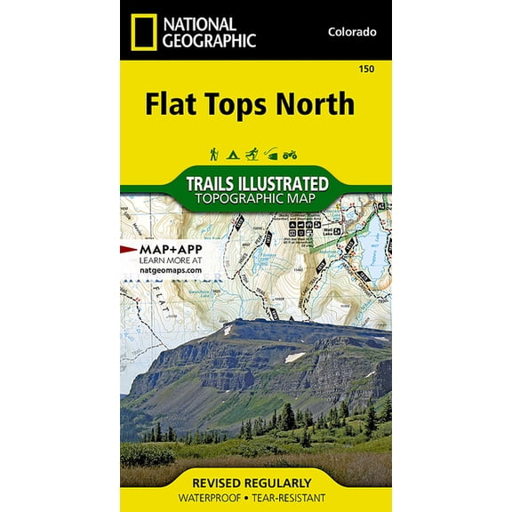 National Geographic Trails Illustrated M Flat Tops North Map, Book 150, (Paperback)
