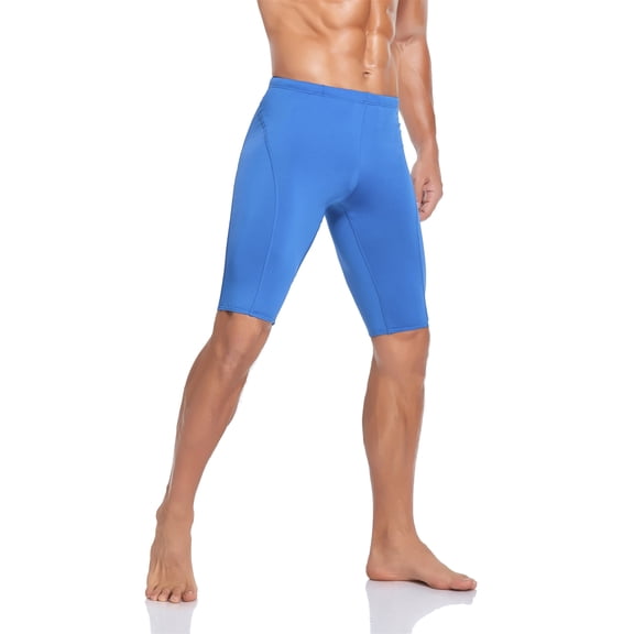 Adoretex Boy's/Men's Athletic Polyester Jammer Swimsuit (MJ016) - Blue - 34