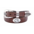 thumbnail image 2 of ZeppelinProducts FSU-BOLPTCRC-TAN-34 FSU Concho Croc Tan Leather Belt- 34 Waist, 2 of 3