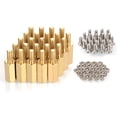 thumbnail image 1 of HanTof Raspberry Pi 3 Model B+ Hex Brass Standoff Cylinder Kit Pack 24 Pieces, 1 of 4