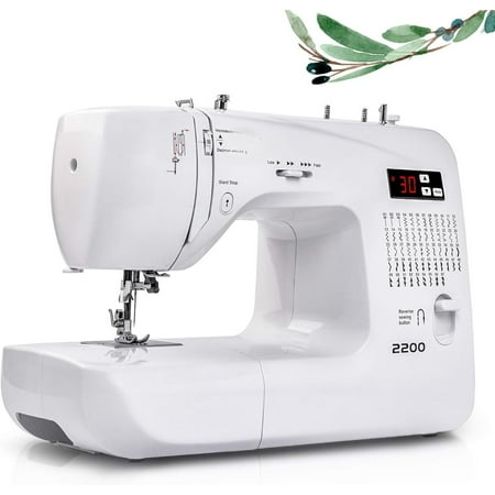 Portable Sewing Machine Computerized Embroidery Sewing Machine with Unique Built-in Stitch and Buttonholes