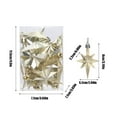 thumbnail image 3 of ABPWLY Home 12-Pack Plastic Plated Eight Pointed Star Christmas Tree Hanging Ornament Colorful Boxed Decoration Christmas Gifts, 3 of 6