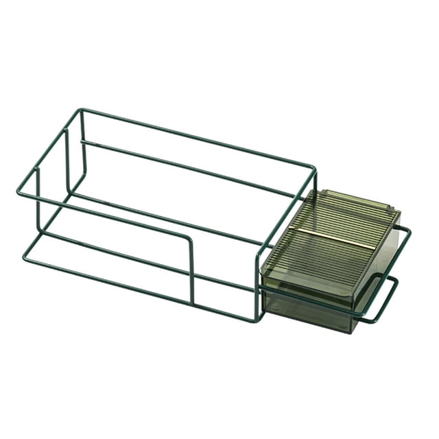 Rectangular Toilet Paper Holder Wall Mounted Tissue Basket for Bathroom Kitchen