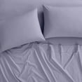 thumbnail image 4 of Brooklyn Loom Classic Cotton 200 Thread Count Solid Percale 100% Cotton Deep Pocket Lavender 4-Piece King, All Season, Adult Size, OEKO-TEX Certified, 4 of 10