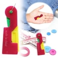 thumbnail image 1 of 3PCS Automatic Needle Threader, Plastic, Easy to Use, for Sewing Embroidery Craft, Elderly Visually Impaired, 1 of 1