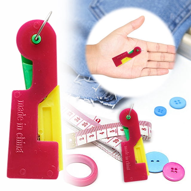 3PCS Automatic Needle Threader, Plastic, Easy to Use, for Sewing Embroidery Craft, Elderly Visually Impaired
