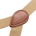 thumbnail image 3 of Buyless Fashion Bretelles en Cuir 2 Pack pour Hommes - 48 Pouces Sangles Élastiques Réglables 1 Pouces - Forme Y, 3 of 7