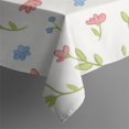 thumbnail image 5 of Floral 42" Square Waterproof Tablecloth, Floral Print Polyester Table Cover, 5 of 6