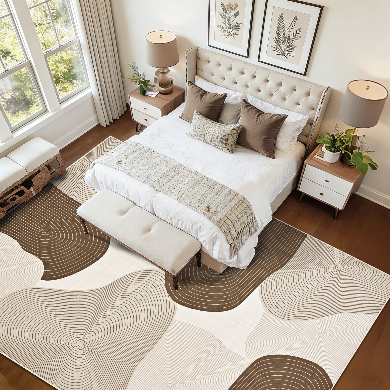 Bleum Cade 5x7 Area Rugs for Living Room, Abstract Rug Ultra Soft Washable Rugs for Bedroom, Anti Slip Durable Stain Resistant Larg Carpet Home Decor for Dining Room,Grey