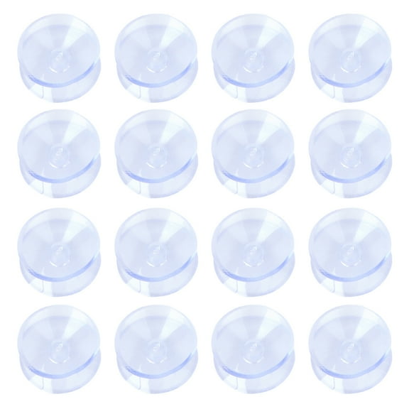 ETHZZLE 16Pcs Transparent Glass Table Top Bumper Pads with Double Sided Adhesion for Use