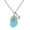 B, variant on YYKihy Blue Wind Sea Glass Necklace Wire Beach Necklace Pearl Jewelry