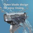 thumbnail image 3 of Razor Cartridge and 8 Blades Cuchilla de afeitar de repuesto de hoja de acero inoxidable para Gillette Mach 3, 3 of 5