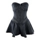 thumbnail image 4 of Vestido mini vaquero ajustado para mujer: prenda informal/de fiesta, color liso, lavable a máquina, tallas S-XXL, largo 60-66 cm., 4 of 4