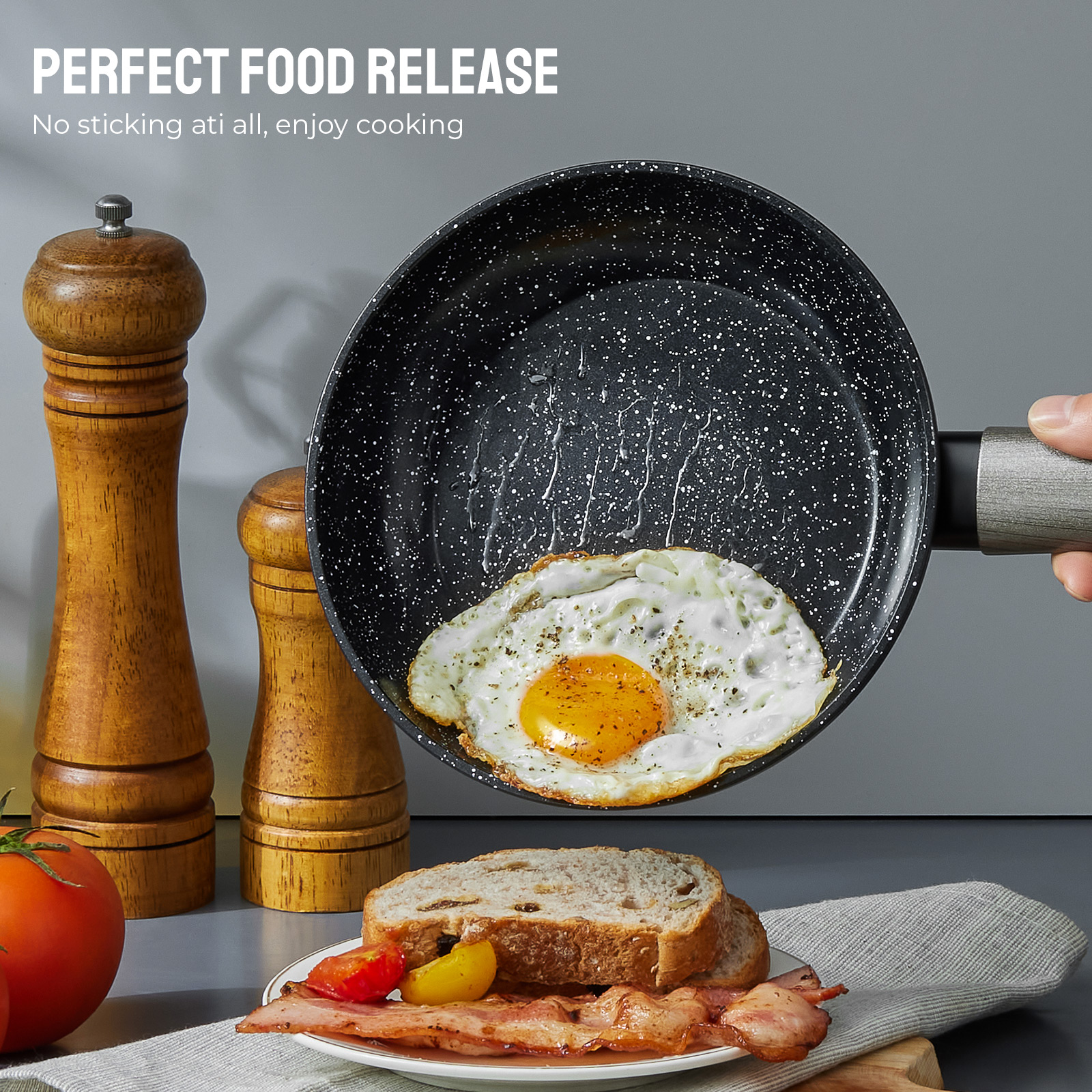 15-Piece Induction Cookware Set, Dishwasher Safe Pots and Pans, Compatible with All Stoves, Aluminum