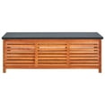 thumbnail image 2 of vidaXL Outdoor Storage Deck Box Chest for Patio Cushions Solid Eucalyptus Wood, 2 of 14