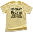 thumbnail image 1 of Kids Hooray Sports Do The Thing Win The Points Shirt, Youth Kids Boy Girl T-Shirt, Football Baseball Basketball, Yellow, Medium, 1 of 4