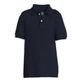 thumbnail image 5 of Wonder Nation Boys Short Sleeve Cotton Blend Polo Shirt, Sizes 4-18 & Husky, 5 of 5