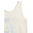 thumbnail image 3 of Wonder Nation Little Girls' Graphic Tank Top with Scalloped Trim, Sizes 4-10, 3 of 3
