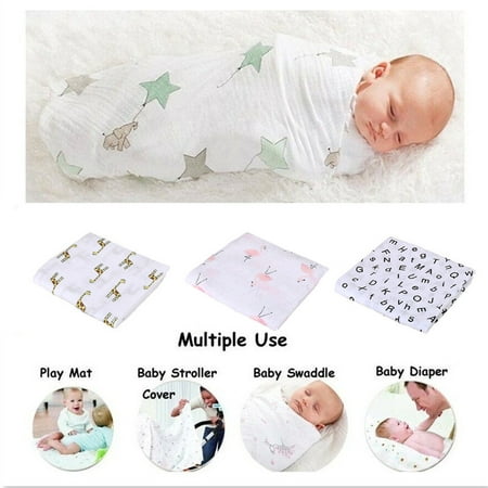 Baby Boy and Girl Muslin Swaddle Blankets, 1 Pack, Infant Newborn Blankets (Best Muslim Baby Girl Names)