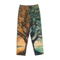 thumbnail image 4 of Daiia Seasonal Tree Reflection Women's Sleep Pant with Pockets and Drawstring,Pajama Pants-Medium, 4 of 9