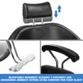 thumbnail image 6 of Artist hand Black All Purpose Hydraulic Barber Chair Reclining Hair Stylist Salon Equipment for Barbershop, 6 of 12