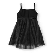 Girls' Dance Foil Spray Babydoll Leotard