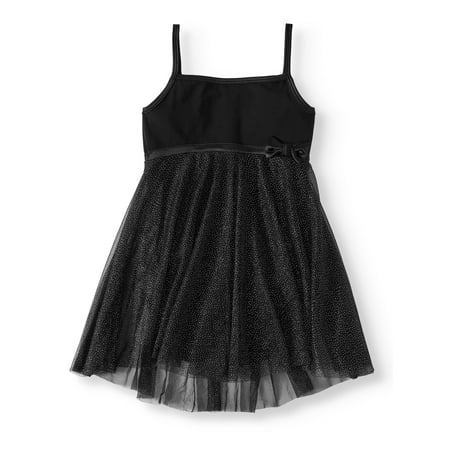 Girls' Dance Foil Spray Babydoll Leotard