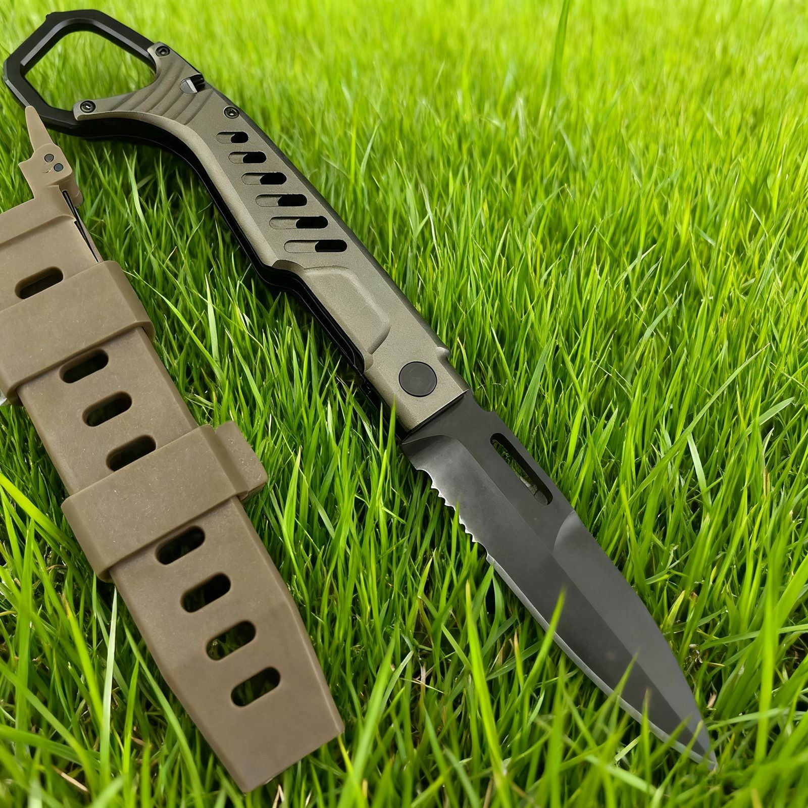 EDC Folding Knife, N690 Blade & T6 Aluminum Handle, 8.78'' Length for Outdoor & Daily Use