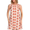 thumbnail image 1 of Easygdp Octopuses1 para Vestido Transpirable de Mujer, Vestido Suelto de Manga Corta con Pliegues y Bolsillos para el Verano, 1 of 7