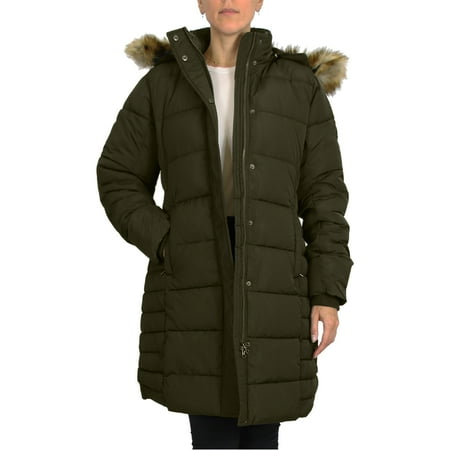 Women's Heavyweight Parka Jacket With Detachable Faux Fur Hood (S-3XL)