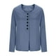 thumbnail image 5 of Sudadera con capucha para mujer,Chaqueta tipo cárdigan con cuello en U para mujer, chaqueta de manga larga con botones, top de punto informal para usar en casa, sopatenor, 5 of 9