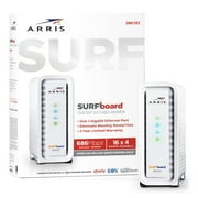 ARRIS SURFboard (16x4) DOCSIS 3.0 Cable Modem. Approved for XFINITY Comcast, Cox, Charter and most other Cable Internet providers for plans up to 300 Mbps (SB6183), White